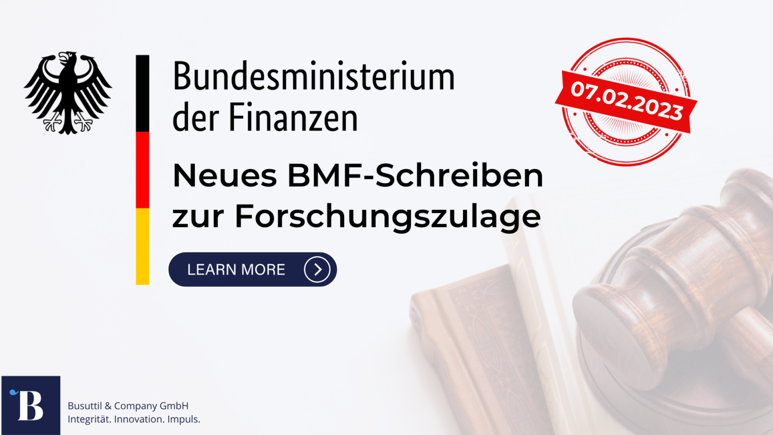 Neues BMF-Schreiben Zur Forschungszulage - Busuttil & Company