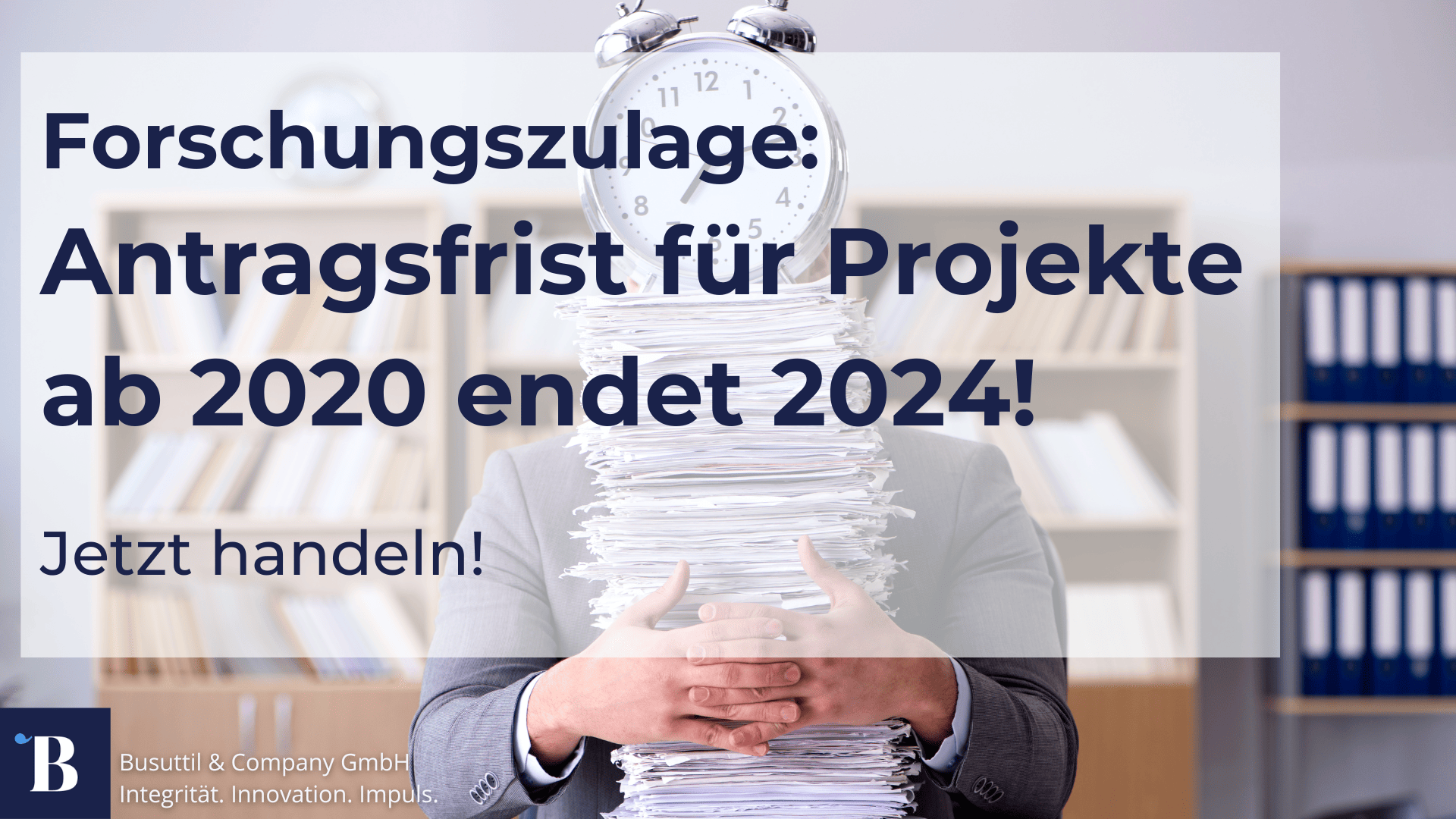 Die Antragsfrist für Forschungsprojekte, die ab dem 1. Januar 2020 gestartet wurden, laufen zum Ende des Jahres 2024 aus.
