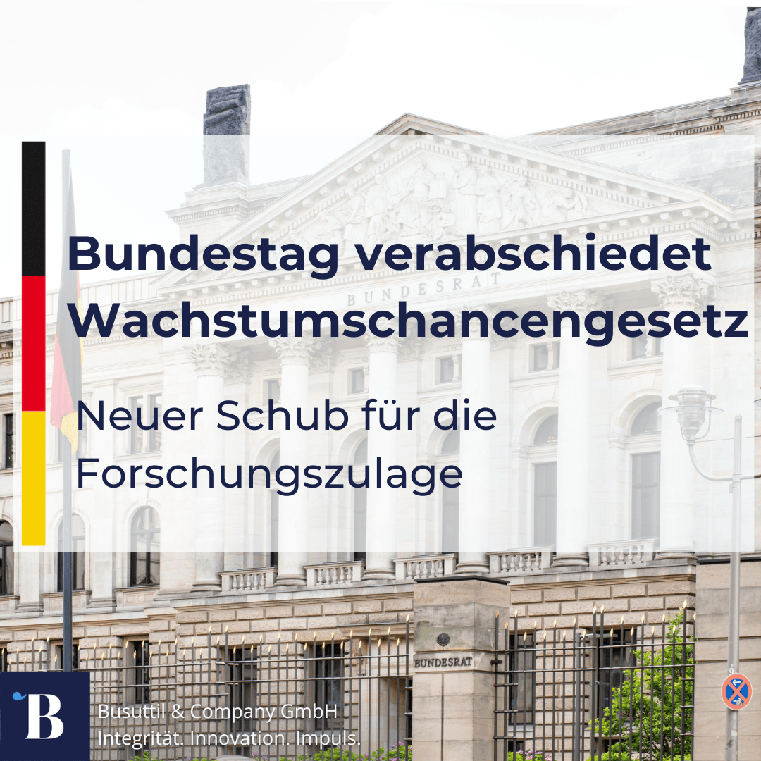 Bundestag verabschiedet Wachstumschancengesetz 2024